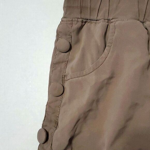 Guess Boho Chic Light Chocolate Silk Wide Waistband Flowy Shorts Size S - Picture 5 of 8